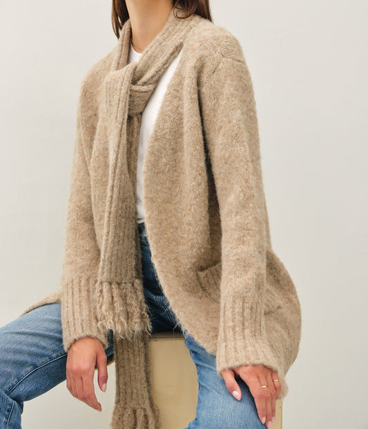 Scarf Cardigan