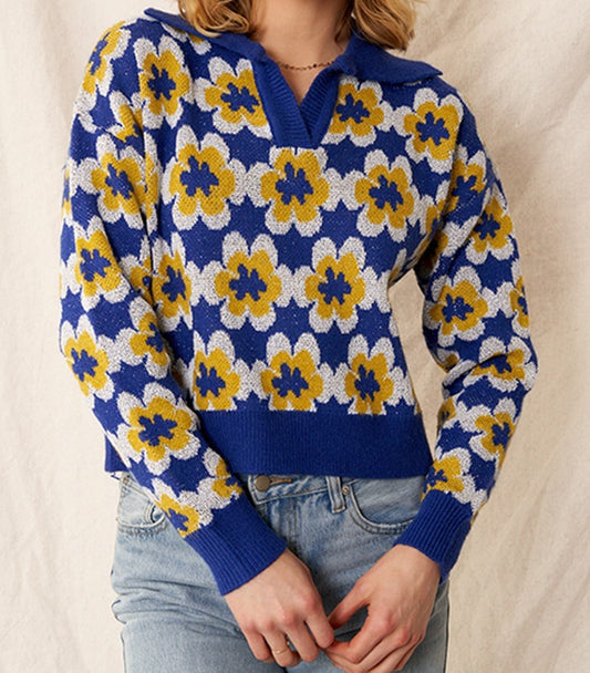 Yellow Flower Sweater