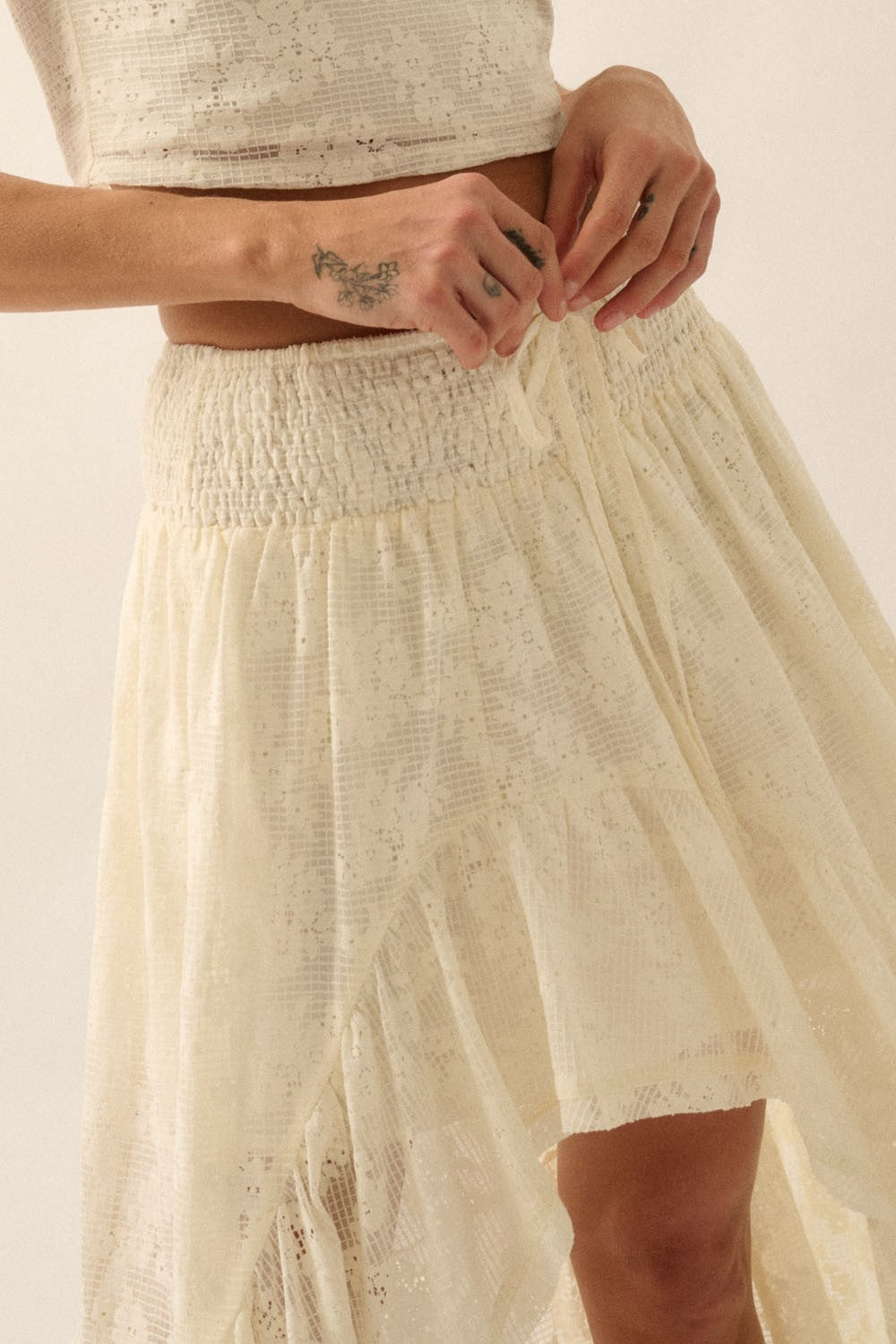 Floral Lace Skirt