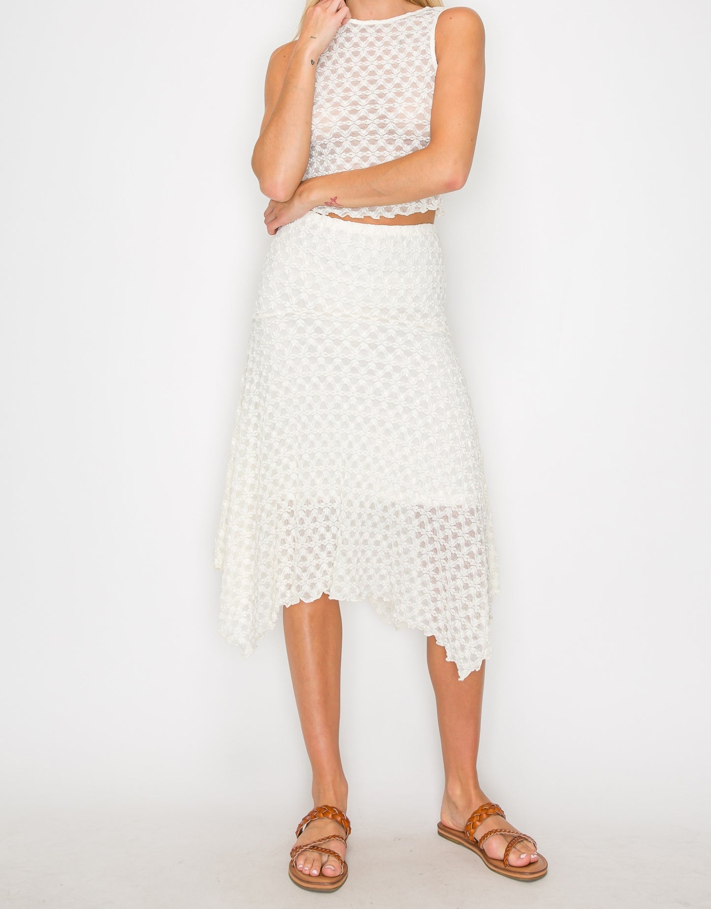 Embroidery Lace Skirt